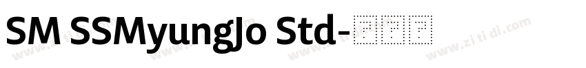 SM SSMyungJo Std字体转换